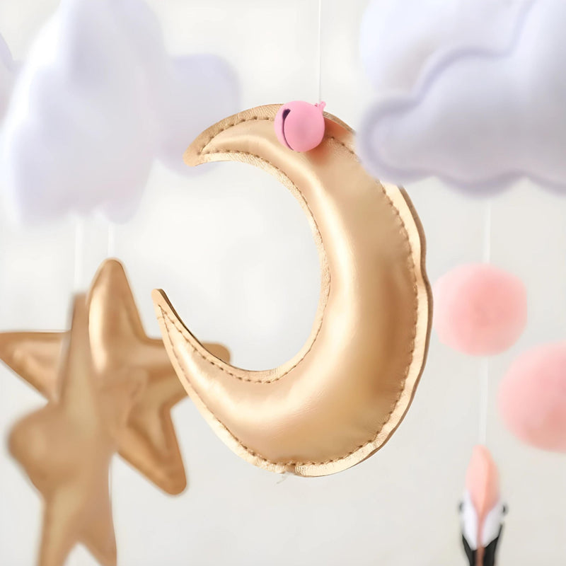 Móbile de Berço Flamingos no Céu