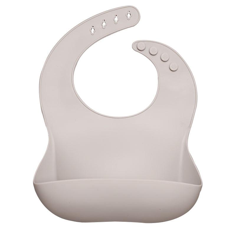 Babador de Silicone Ajustável com Pega Migalhas - Infinito do Amor