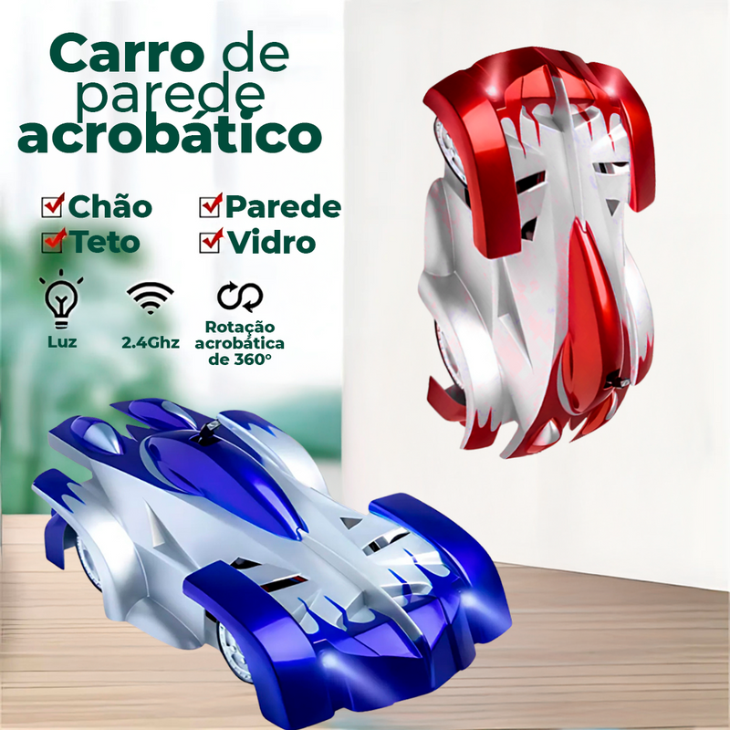 Carrinho Anti-Gravidade Infantil – Corre na Parede e no Teto