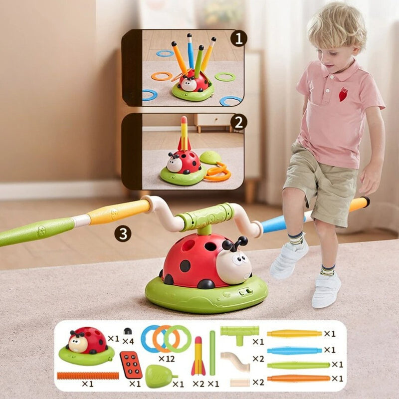 Joaninha 3 em 1 Brinquedo Multifuncional para Crianças