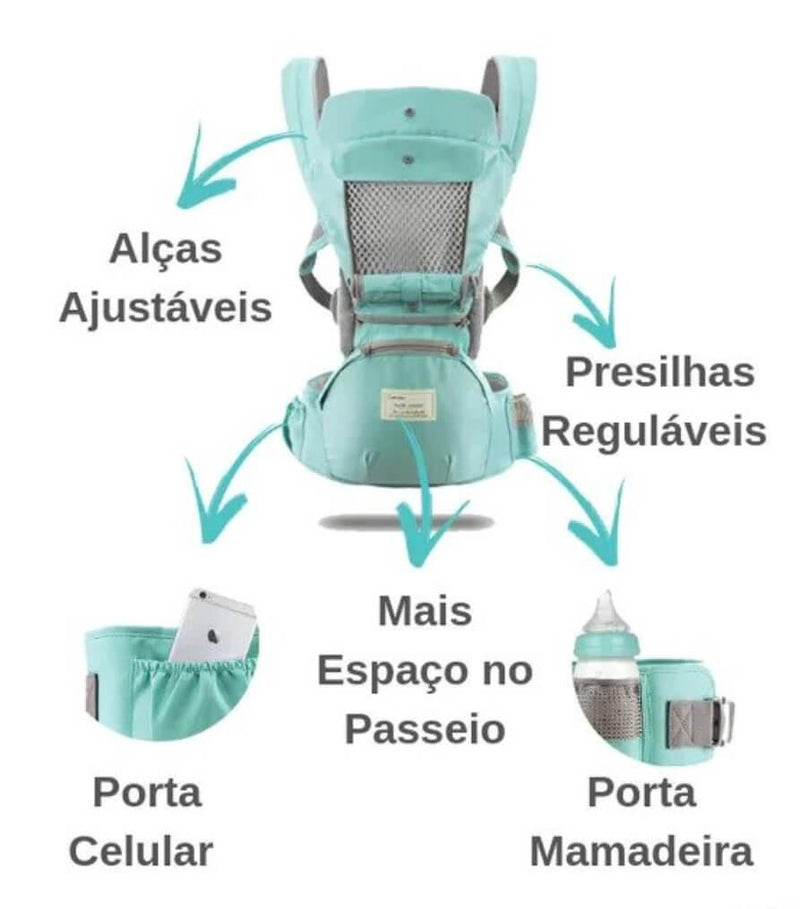Canguru Ergonômico BebêLeve - Infinito do Amor
