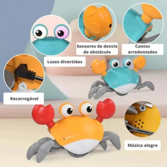 Caranguejo de Brinquedo Fujão com Sensor - Infinito do Amor