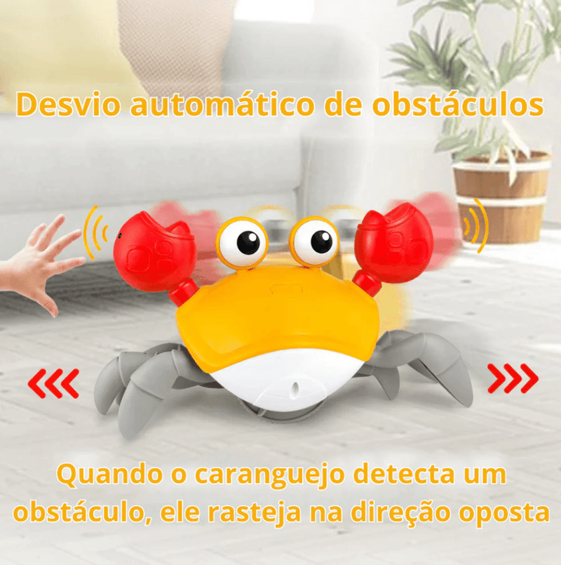 Caranguejo de Brinquedo Fujão com Sensor - Infinito do Amor