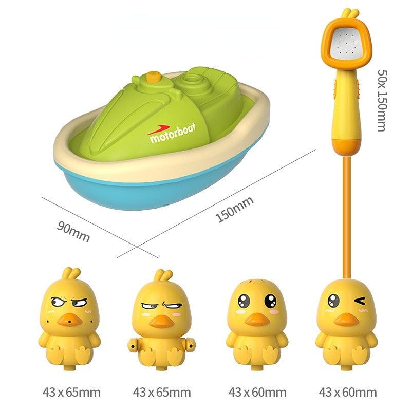 Chuveiro De Pato Jetski De Brinquedo Para Banho Infantil - Infinito do Amor