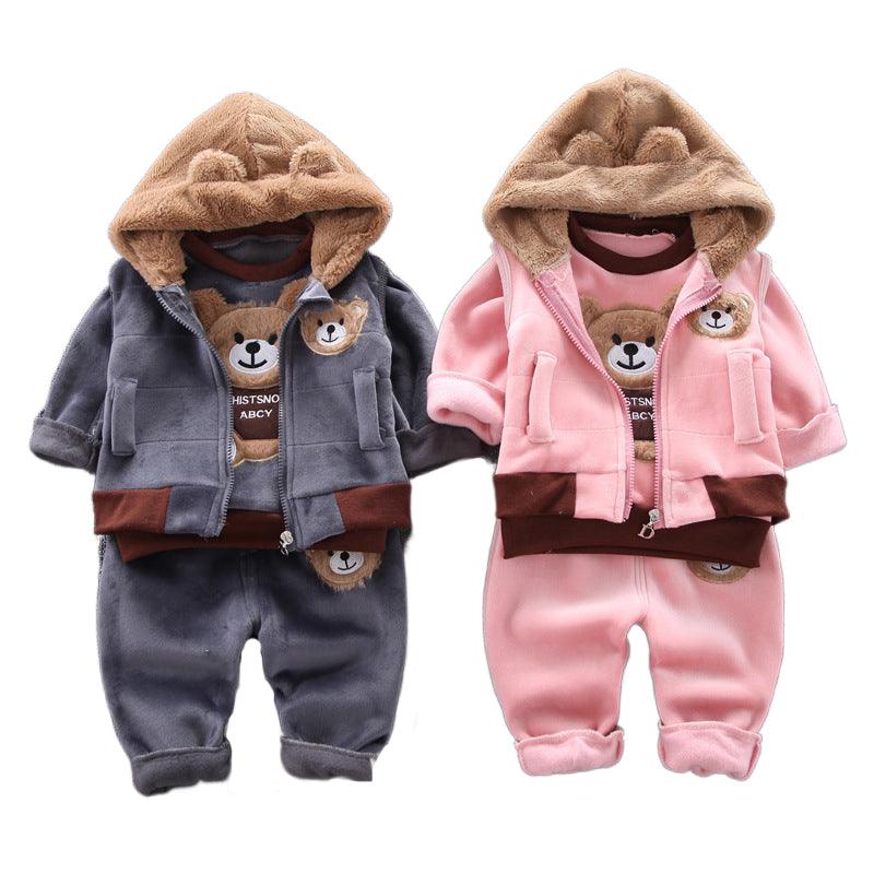 Conjunto de Roupa de Inverno de Ursinho - Infinito do Amor