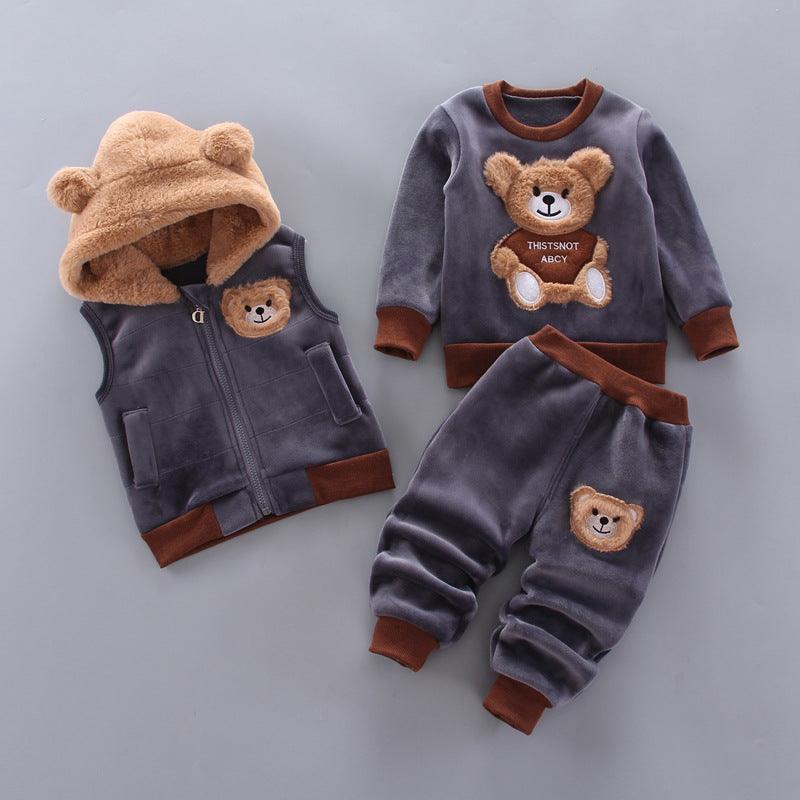 Conjunto de Roupa de Inverno de Ursinho - Infinito do Amor