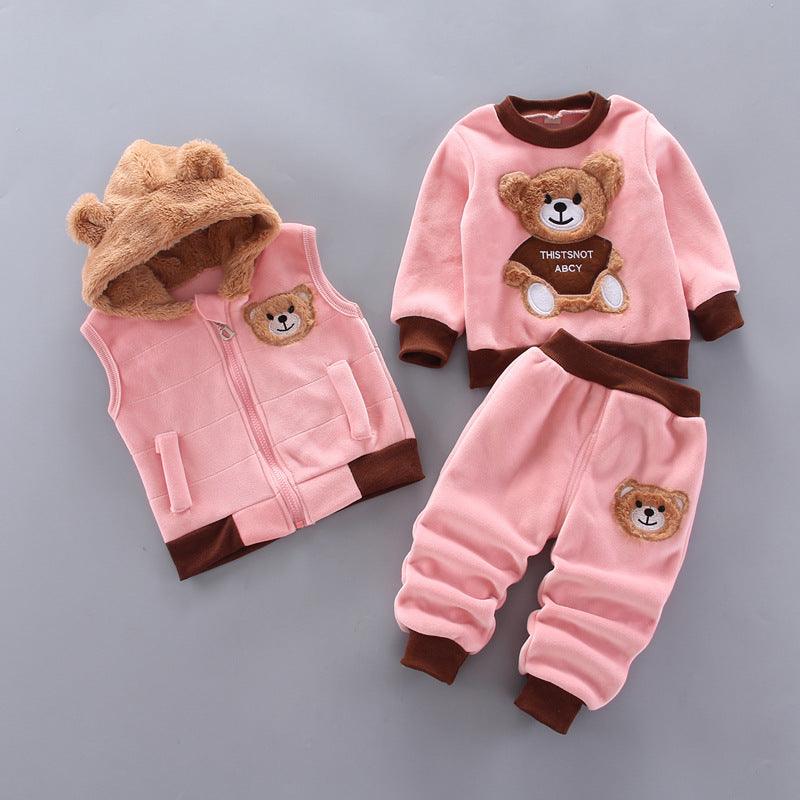 Conjunto de Roupa de Inverno de Ursinho - Infinito do Amor
