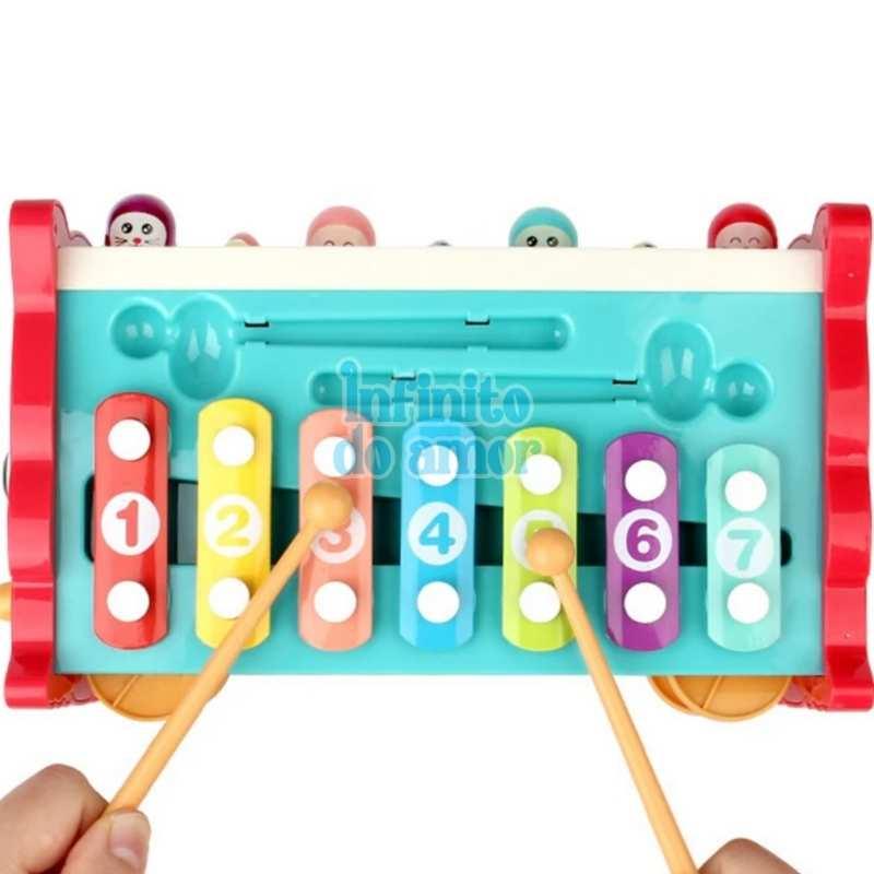 Coruja Montessori de Madeira Multi Atividades Cognitivas - Infinito do Amor