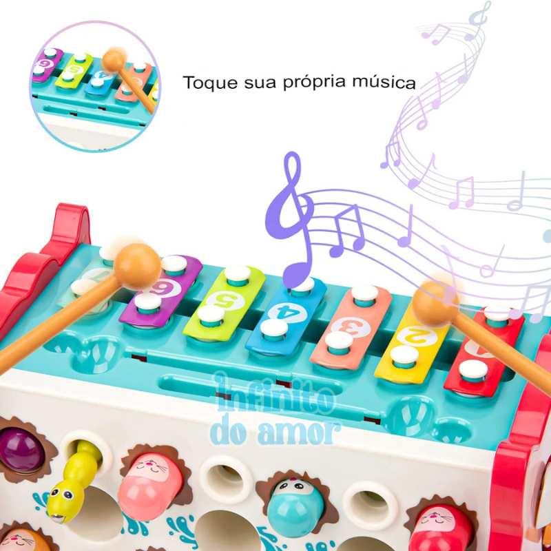 Coruja Montessori de Madeira Multi Atividades Cognitivas - Infinito do Amor