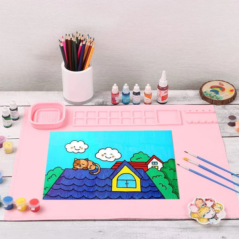 Tapete Pintura Silicone - Girafa Baby