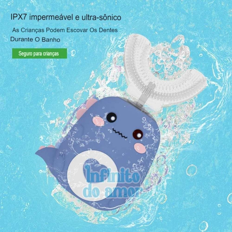Escova de Dentes Infantil 360 Elétrica - Infinito do Amor
