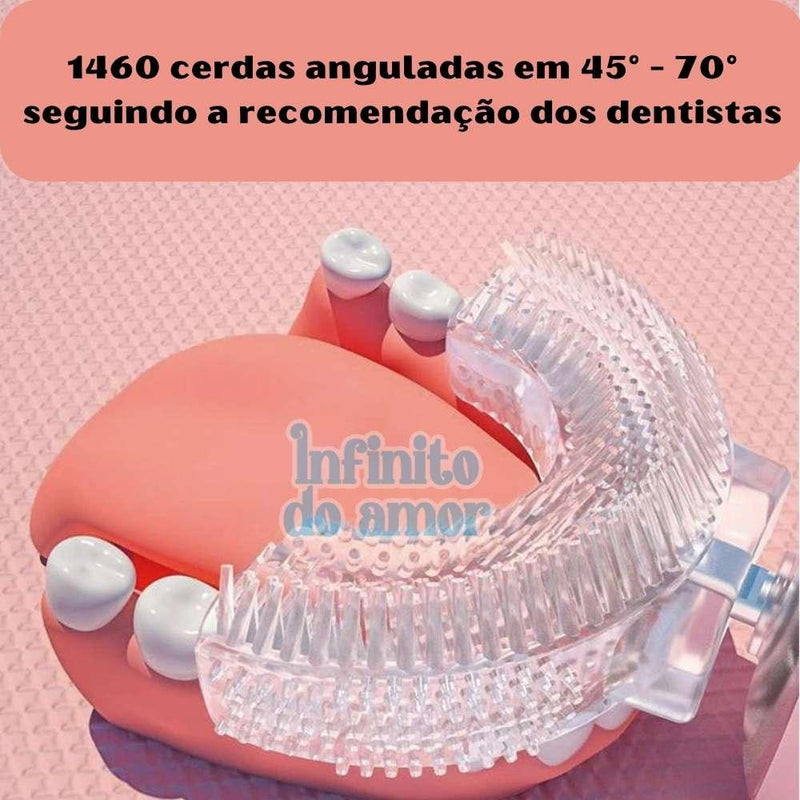 Escova de Dentes Infantil 360 Elétrica - Infinito do Amor