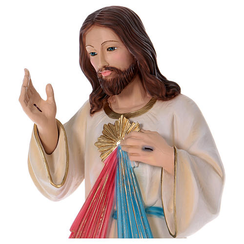 Imagem Cristo Misericordioso gesso nacarado