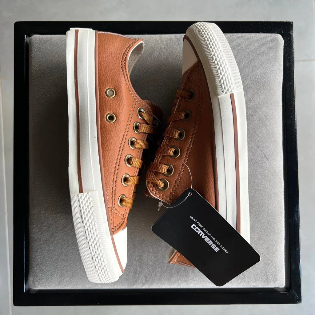 Tênis All Star em Couro Premium Caramelo - (Promoção de Outubro)