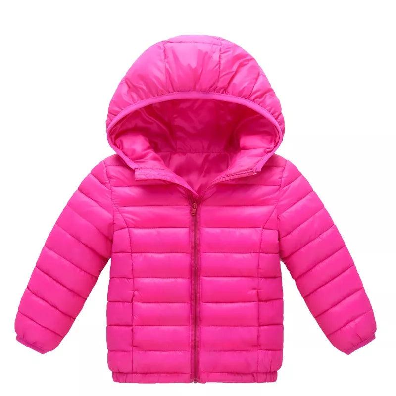 Jaqueta Puffer Infantil com Capuz - Infinito do Amor
