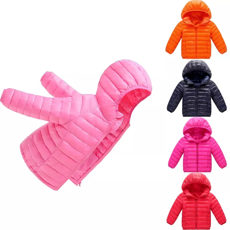 Jaqueta Puffer Infantil com Capuz - Infinito do Amor
