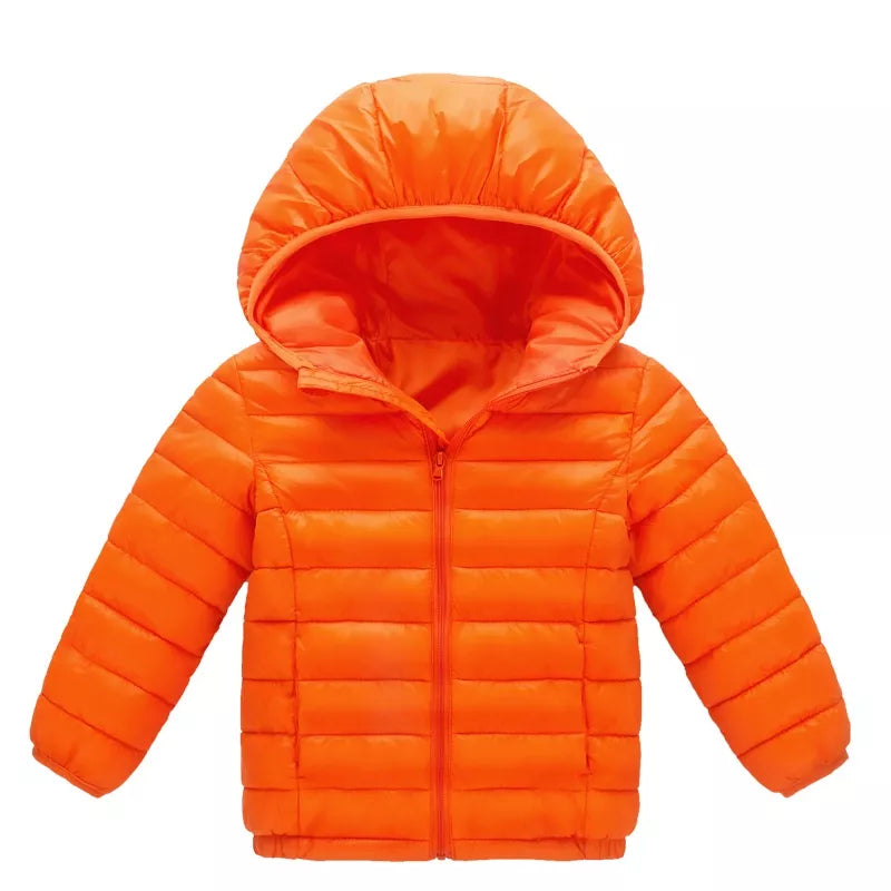 Jaqueta Puffer Infantil com Capuz - Infinito do Amor