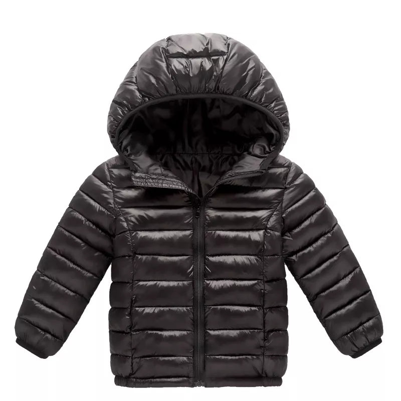 Jaqueta Puffer Infantil com Capuz - Infinito do Amor