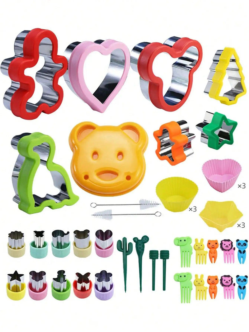 Kit Forminhas Corta Sanduíches e Frutas c/ 43 peças - Infinito do Amor