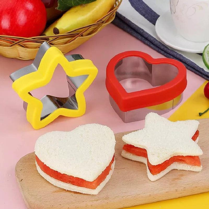 Kit Forminhas Corta Sanduíches e Frutas c/ 43 peças - Infinito do Amor