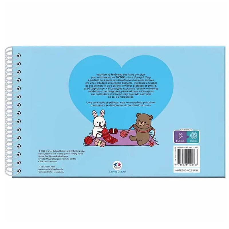 Kit 2 Livros para colorir Bobbie Goods e marcadores permanentes c/60 unidades