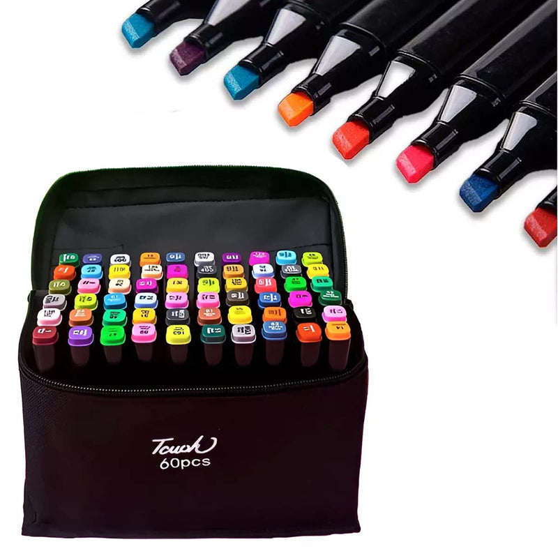 Kit 2 Livros para colorir Bobbie Goods e marcadores permanentes c/60 unidades