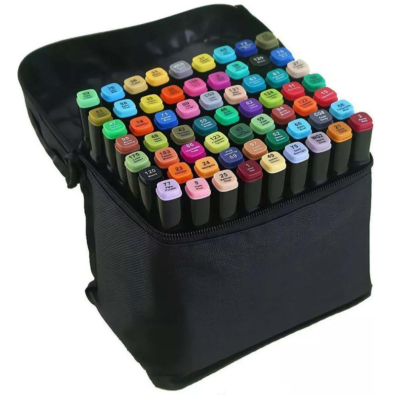 Kit 2 Livros para colorir Bobbie Goods e marcadores permanentes c/60 unidades