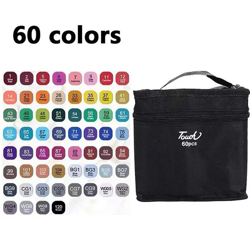 Kit 2 Livros para colorir Bobbie Goods e marcadores permanentes c/60 unidades