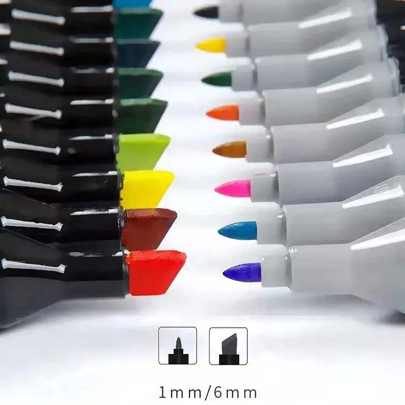 Kit 2 Livros para colorir Bobbie Goods e marcadores permanentes c/60 unidades