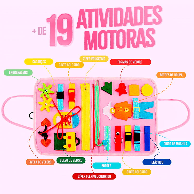 Mala Sensorial Brinquedo Educativo Montessori - Infinito do Amor