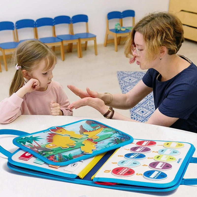 Maleta Sensorial Montessori Versão Dinossauro - Infinito do Amor