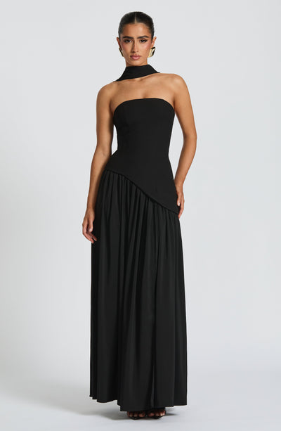 Vestido Longo Sem Alças Elegante Modern Mya