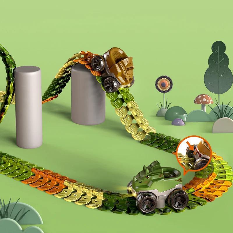 Pista de Carrinho de Dinossauros - Infinito do Amor