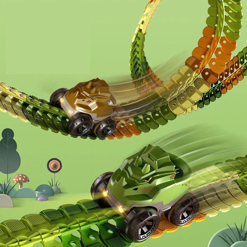 Pista de Carrinho de Dinossauros - Infinito do Amor