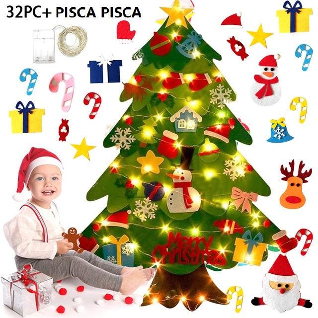 Árvore de Natal com 32 Peças + Pisca Pisca de Brinde - Infinito do Amor
