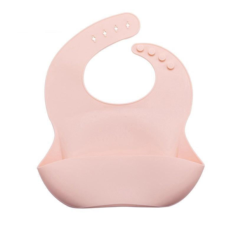 Babador de Silicone Ajustável com Pega Migalhas - Infinito do Amor