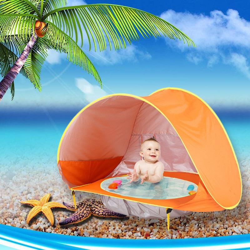 Barraca com Piscina e Proteção UV Infantil - Infinito do Amor