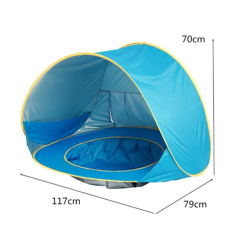 Barraca com Piscina e Proteção UV Infantil - Infinito do Amor