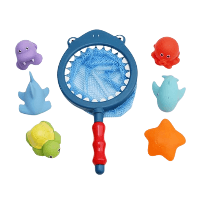 Bebê Pescador - Brinquedo para banho (7 pcs) - Infinito do Amor