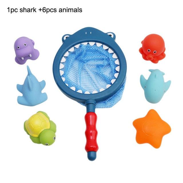 Bebê Pescador - Brinquedo para banho (7 pcs) - Infinito do Amor