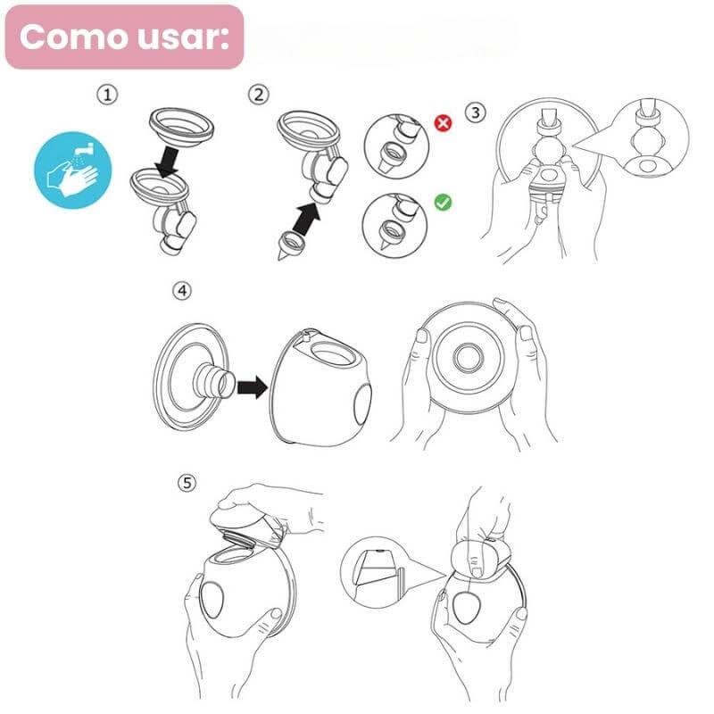 Bombinha de Tirar Leite Elétrica Mãos Livres - Infinito do Amor