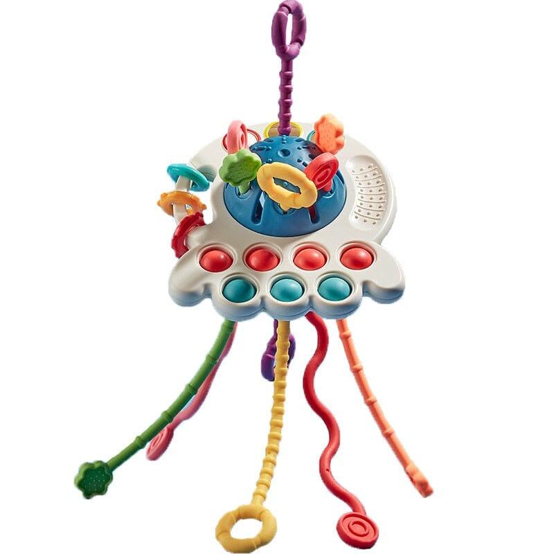 Brinquedo Educativo Sensorial Para Bebê Com Mordedor - Infinito do Amor