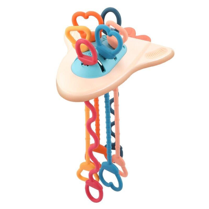 Brinquedo Educativo Sensorial Para Bebê Com Mordedor - Infinito do Amor