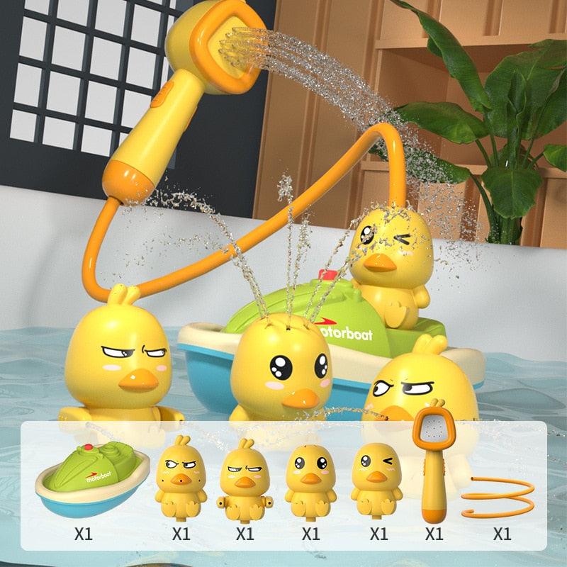 Chuveiro De Pato Jetski De Brinquedo Para Banho Infantil - Infinito do Amor