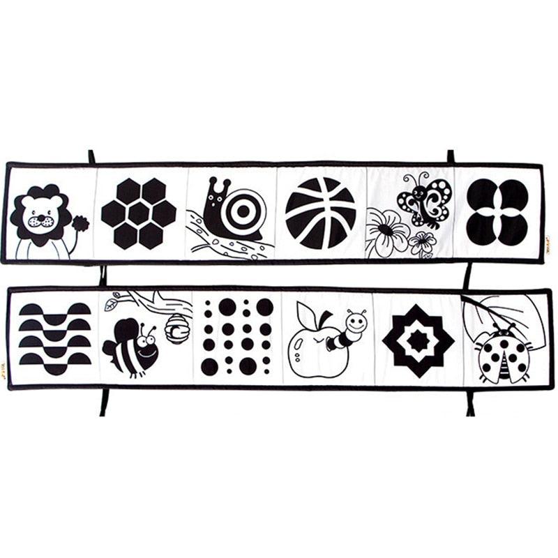 Livro Sensorial de Alto Contraste - Montessori - Infinito do Amor