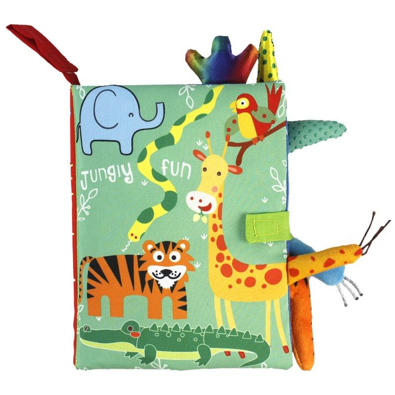 Livro Sensorial em Tecido Cauda de Animais Montessori - Infinito do Amor