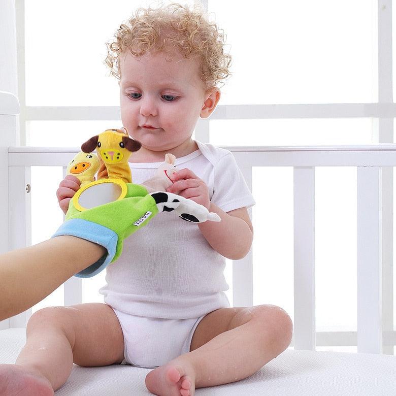 Luva Sensorial Fantoches Bichinhos Infantil Divertido - Infinito do Amor