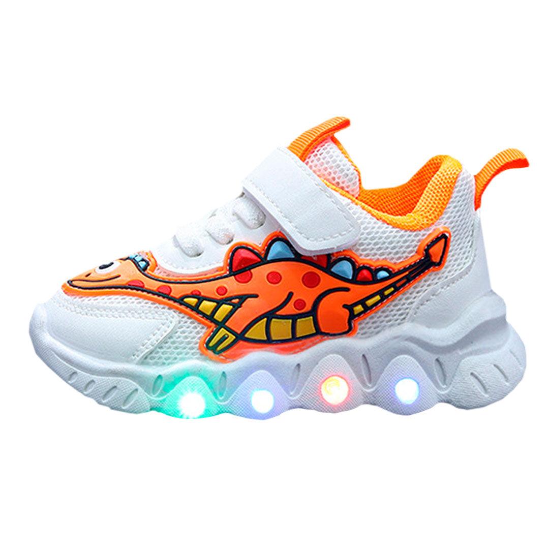 Tênis com LED infantil Dinossauro - Infinito do Amor