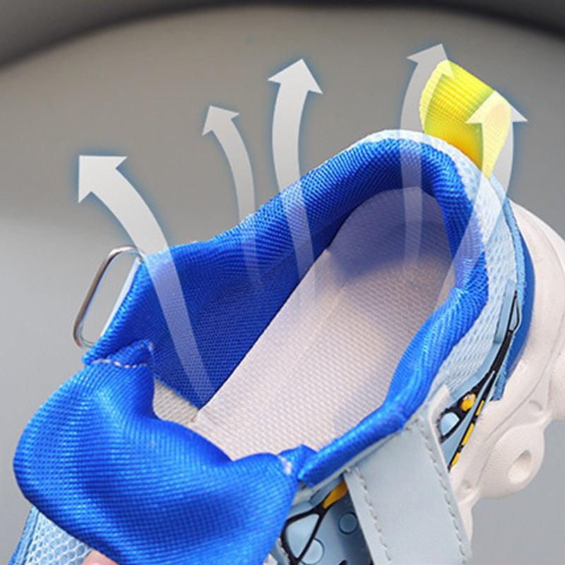 Tênis com LED infantil Dinossauro - Infinito do Amor