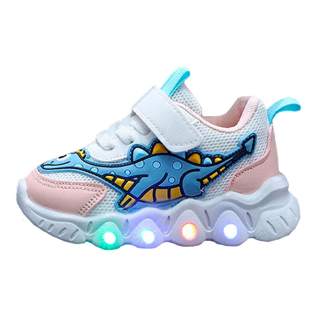 Tênis com LED infantil Dinossauro1